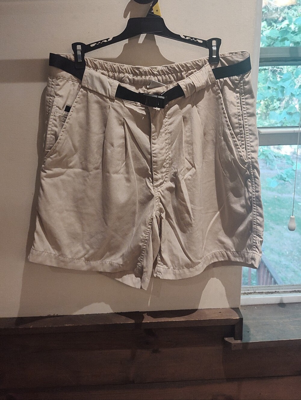 The North Face Men's Beige Outdoor Utility Shorts with Webbing Belt